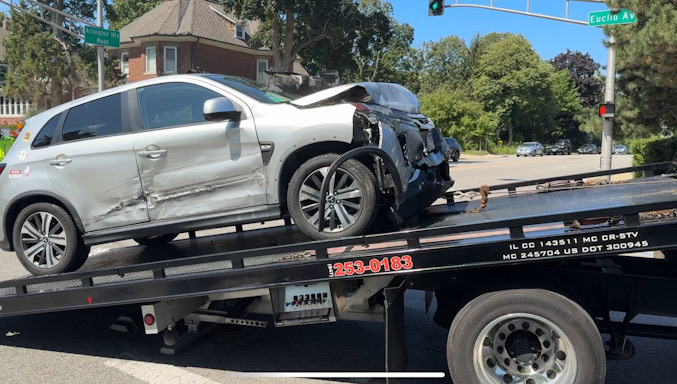 Crash on Labor Day, Monday, September 1, 2025 at Arlington Heights Road and Euclid Avenue in Arlington Heights (CARDINAL NEWS)