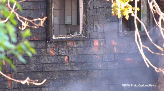 Scene of arson fire on Summit Place in unincorporated Round Lake on Monday, September 15, 2025 (SOURCE: Craig/CapturedNews)