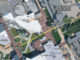 Not authority-confirmed: Vantage point speculated at the rooftop of the Losee Student Center over the shooting scene the morning after the shooting (CARDINAL NEWS/Imagery ©2025 Vexcel Imaging US, Inc., Imagery ©2025 Airbus, Maxar Technologies, Vexcel Imaging US, Inc., Map data ©2025 Google)