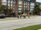 Scene where an adult female was hit by the driver of a black SUV in the eastbound lanes of Dundee Road at Lake Boulevard in Buffalo Grove on Friday, October 10, 2025 (CARDINAL NEWS)