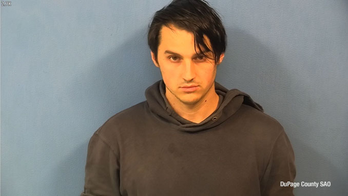Cole Sarros, charged with Conspiracy to Commit False Personation of a Peace Officer and a misdemeanor ammunition charge in DuPage County (SOURCE: DuPage County State's Attorney's Office)