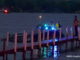 Scene of a single-vehicle boat crash on the Fox Lake near Captain's Quarter on Monday, October 6, 2025 (Craig/CapturedNews)