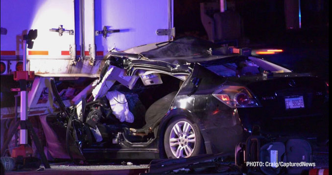 Extrication scene at Route 41 and Route 137 (Buckley Road) in North Chicago, Friday night, October 17, 2025 (Craig/CapturedNews)