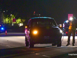Police investigating a fatal crash scene at Milwaukee Avenue and Knightsbridge Parkway in Lincolnshire, Tuesday night, November 4, 2025