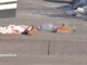 Ambu-Bag and clothing at the scene of a homicide investigation at Schaumburg Town Square near Roselle Road and Schaumburg Road on Tuesday, December 16, 2025 (CARDINAL NEWS)