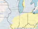 Winter Storm Severity Index Map (WSSI) Monday night, December 1, 2025 (NOAA Weather Prediction Center)