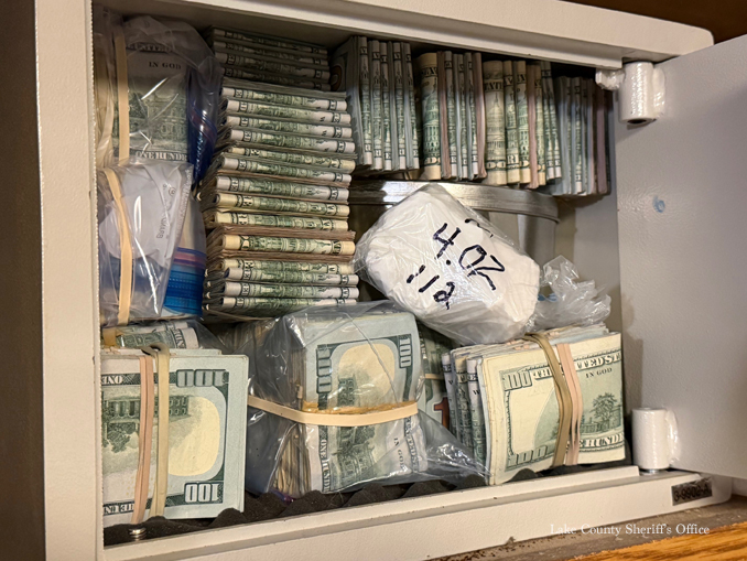 Drugs and money recovered after home invasion in Beach Park, January 8-9, 2026 (SOURCE: Lake County Sheriff's Office)