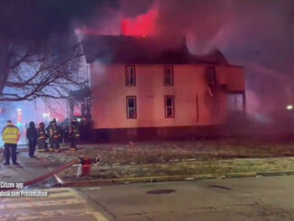House fire at State Street and 110th Place in Chicago about 1:25 a.m. Tuesday, January 6, 2026 (Video on Citizen App/Presented by CARDINAL NEWS)