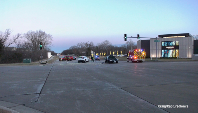 Fatal crash at Lake Cook Road and Quentin Road Tuesday, January 13, 2026 (PHOTO CREDIT: Craig/CapturedNews)
