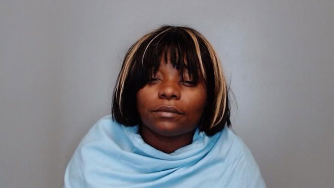 Star Doris Hampton, charged with Aggravated Battery to a Peace Officer and other charges (SOURCE: Champaign County Sheriff's Office Department)