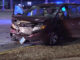 Signficantly damaged minivan at Palatine Road and Rand Road in Arlington Heights on Friday night February 13, 2026 (CARDINAL NEWS)