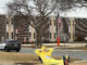 Serious Village Manager concerned with public safety transparency, or wannabe social media star? Transformative work ("Fair Use") includes image of Arlington Heights police officer in SUV Ford Interceptor completing report of incident near Thomas Street and Waterman Avenue at Hersey High School by CARDINAL NEWS and social media work on X by Village Manager Randall Recklaus