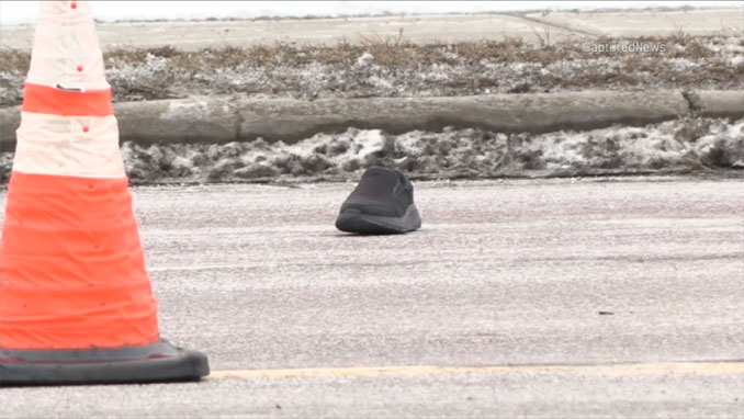 Fatal Audi vs pedestrian crash scene on Algonquin Road near Meadowbrook Industrial Court on Wednesday morning, February 4, 2026 (CapturedNews)