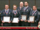 Arlington Heights Police Officers and command staff are awarded Medal of Valor awards after a superior response to a home invasion resulting in an arrest with no injuries on Thursday, February 19, 2026 (SOURCE: Village of Arlington Heights)