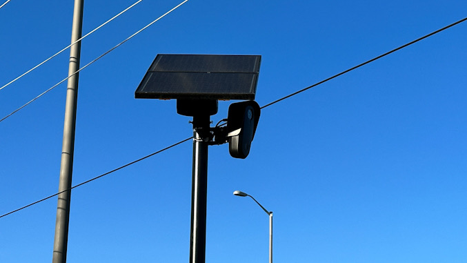LPR reader camera installed on the west side of Arlington Heights and photographed on November 14, 2023 (CARDINAL NEWS).