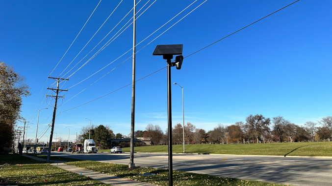 LPR reader camera installed on the west side of Arlington Heights and photographed on November 14, 2023 (CARDINAL NEWS)