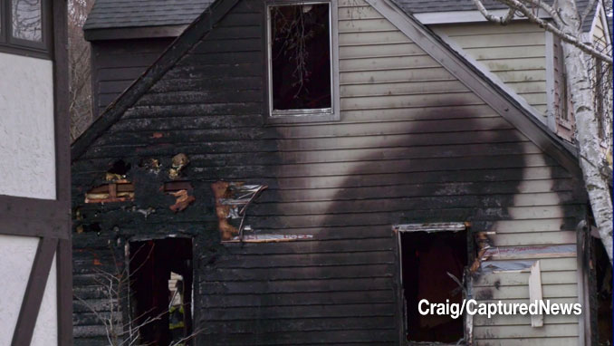 House fire on High Ridge Road in Barrington about 5:45 p.m. Sunday, March 29, 2026 (Craig/Captured News)