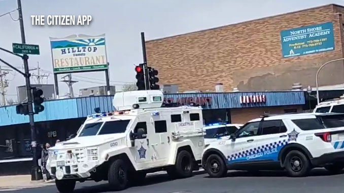 CPD Bearcat responding to Swedish Hospital on Saturday, April 25, 2026 (SOURCE: THE CITIZEN APP)