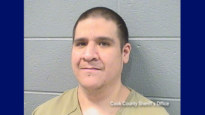 Edwin Laguna, charged with Unlawful Possession of a Weapon by a Felon and multiple other charges connected to Road Rage incident in March 2026 (SOURCE: Cook County Sheriff's Office)
