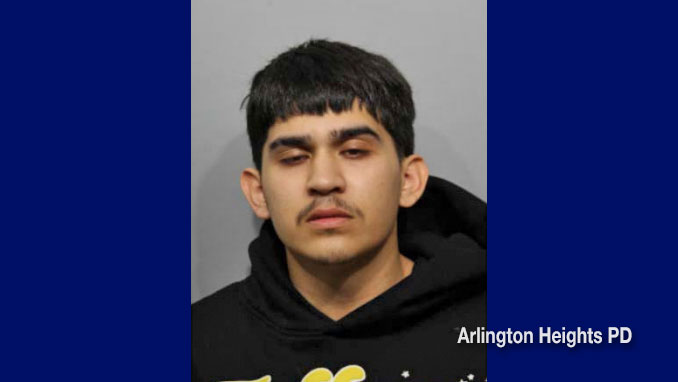 Emmanuel Cruz-Valencia arrested on gun charges in Arlington Heights Thursday, April 2, 2026 (SOURCE: Arlington Heights PD).