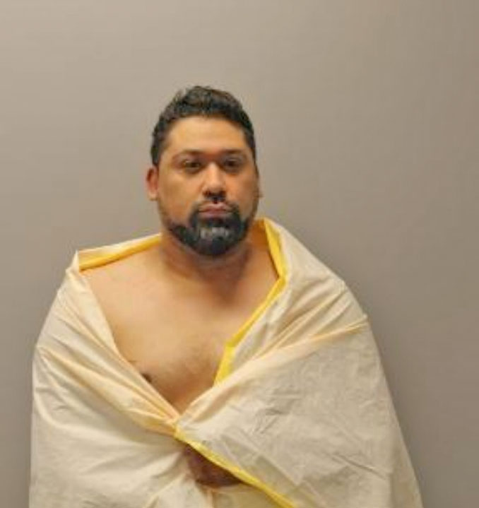 John C. Alvarez-Vera, charged with unlawful restraint, domestic battery and other charges (SOURCE: Des Plaines Police Department)