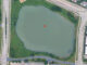 Pond Algonquin Road and Parkside Drive in Schaumburg, Illinois (SOURCE: Imagery ©2026 Vexcel Imaging US, Inc. Imagery ©2026 Airbus, Maxar Technologies, Map data ©2026 Google)