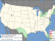 Quiet day on the Storm Prediction Center Day 1 Categorical Outlook retrieved on April 19, 2026 at 12:48 p.m. (SOURCE: NOAA/NWS Storm Prediction Center)