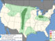 Day 1 Convective Outlook/Categorical for Wednesday, April 22, 2026 indicates a "Marginal" risk of thunderstorms from Texas to North Dakota, and in Indiana and Ohio with a risk of high winds and hail, but minimal or zero risk of tornadoes (SOURCE: NOAA/NWS Storm Prediction Center)