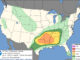 Day 1 Convective Outlook/Categorical for Tuesday, April 28, 2026 indicates no severe weather in northern Illinois while severe weather targets Arkansas and surrounding states (SOURCE: NOAA/NWS Storm Prediction Center)