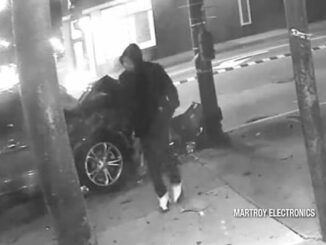 Suspected driver of a red 2015 Ford Explorer that hit and killed a bicyclist at Kedzie Avenue and 63rd Street in Chicagoand fled the scene Sunday, April 5, 2026 at about 1:08 a.m. (SOURCE: Surveillance Video Martroy Electronics)