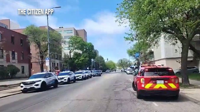 Endeavor Swedish Hospital nearby street scene Saturday morning, April 25, 2026 (THE CITIZEN APP)