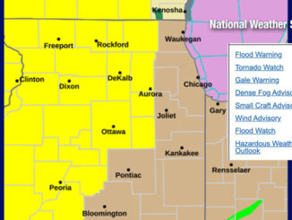Tornado Watch, just west of Cook County and Lake County, Illinois includes McHenry, Kane, Kendall, Grundy counties just to our west and then a wider area to the west, south, and north (NWS Chicago)
