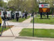 Chicago media TV stations covering a school resource officers missing gun investigation at Forest View Education Center in Arlington Heights, Tuesday, May 5, 2026 (CARDINAL NEWS)