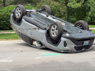 Rollover crash on Oakton Street east of Princeton Avenue on Tuesday, May 26, 2026 (CARDINAL NEWS)