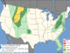 Day 1 Convective Outlook/Categorical for Wednesday, May 13, 2026 indicates no severe weather for Illinois (SOURCE: NOAA/NWS Storm Prediction Center).