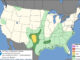Day 1 Convective Outlook/Categorical for overnight Friday/Saturday, May 22-23, 2026 (SOURCE: NOAA/NWS Storm Prediction Center)