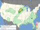 Day 1 Convective Outlook/Categorical for overnight Sunday/Monday, May 24-25, 2026 (SOURCE: NOAA/NWS Storm Prediction Center)