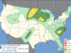 Day 1 Convective Outlook/Categorical for Sunday, June 28, 2026 indicates Level 1/5 and Level 2/5 risk of severe thunderstorms in northwest Illinois with the lowest risk type storms in northeast Illinois (SOURCE: NOAA/NWS Storm Prediction Center).