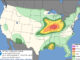 Day 1 Convective Outlook/Categorical for Wednesday, June 17, 2026 indicates northern Illinois is in a Level 2/5 for severe thunderstorms (SOURCE: NOAA/NWS Storm Prediction Center)