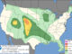 Day 1 Convective Outlook/Categorical for Wednesday, June 24, 2026 indicates a Level 1/5 risk of severe thunderstorms in northern Illinois, after the overnight Tuesday/Wednesday had no risk in all of Illinois (SOURCE: NOAA/NWS Storm Prediction Center)