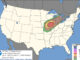 Day 1 Convective Outlook/Tornado for Thursday, June 11, 2026 indicates 10% to 15% of tornado probability with an Intensity Level of 2 out of 3 nearby, especially western Chicagoland (SOURCE: NOAA/NWS Storm Prediction Center)