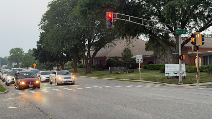 Arlington Heights Road and Olive Street intersection in Arlington Heights (CARDINAL NEWS)