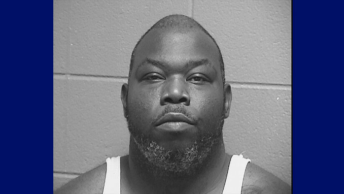 Ernie Dotson, charged with Aggravated Discharge of a Firearm and other charges (SOURCE: Cook County Sheriff's Office/black-and-white photo).