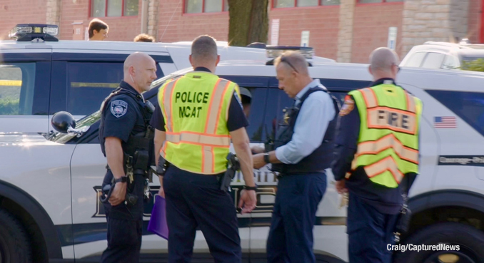 Lake County MCAT on the scene of a fatal motorcycle crash involving an SUV at Route 45 and Route 83 on Monday evening, July 6, 2026 (Craig/CapturedNews)