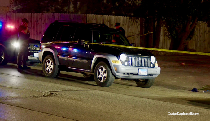 Evidence collection at a fatal stabbing crime scene on 10th Street in North Chicago on Sunday, July 19, 2026 (PHOTO CREDIT: Craig/CapturedNews).