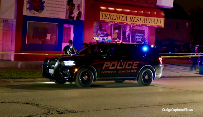 Fatal stabbing crime scene on 10th Street in North Chicago on Sunday, July 19, 2026 (PHOTO CREDIT: Craig/CapturedNews).