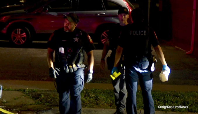 Fatal stabbing crime scene on 10th Street in North Chicago on Sunday, July 19, 2026 (PHOTO CREDIT: Craig/CapturedNews).