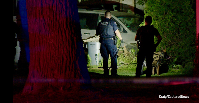 Crime scene of a shooting in the block of 300 Walker Avenue in Highland Park, Monday night, July 20, 2026 (PHOTO CREDIT: Craig/CapturedNews).