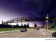 Melas Meadows Bridge Road Level View at night (SOURCE: GFT -- Gannett Fleming).