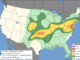 Day 1 Convective Outlook/Categorical for Saturday, July 4, 2026 indicates Level 1/5 in part of northern Illinois and Level 2/5 in central Illinois, but no tornado risk in Illinois (SOURCE: NOAA/NWS Storm Prediction Center)